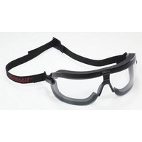 3M 16412-00000-10 Large Fectoggles Dust And Impact Goggles With Black Foam Lined Frame, Clear DX Anti-Fog, Hard